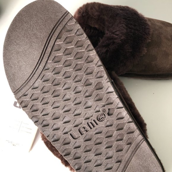 LAMO FOOTWEAR Women's Sheepskin Double Face Slippers Suede NIB 10.5 - 11 - Picture 4 of 5